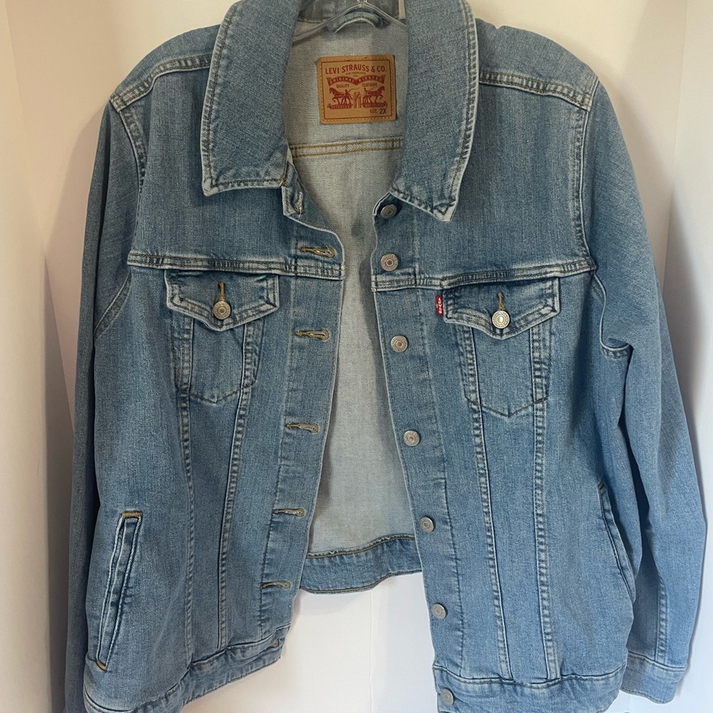 Levi's Light Blue Plus Size Jean Jacket for Women